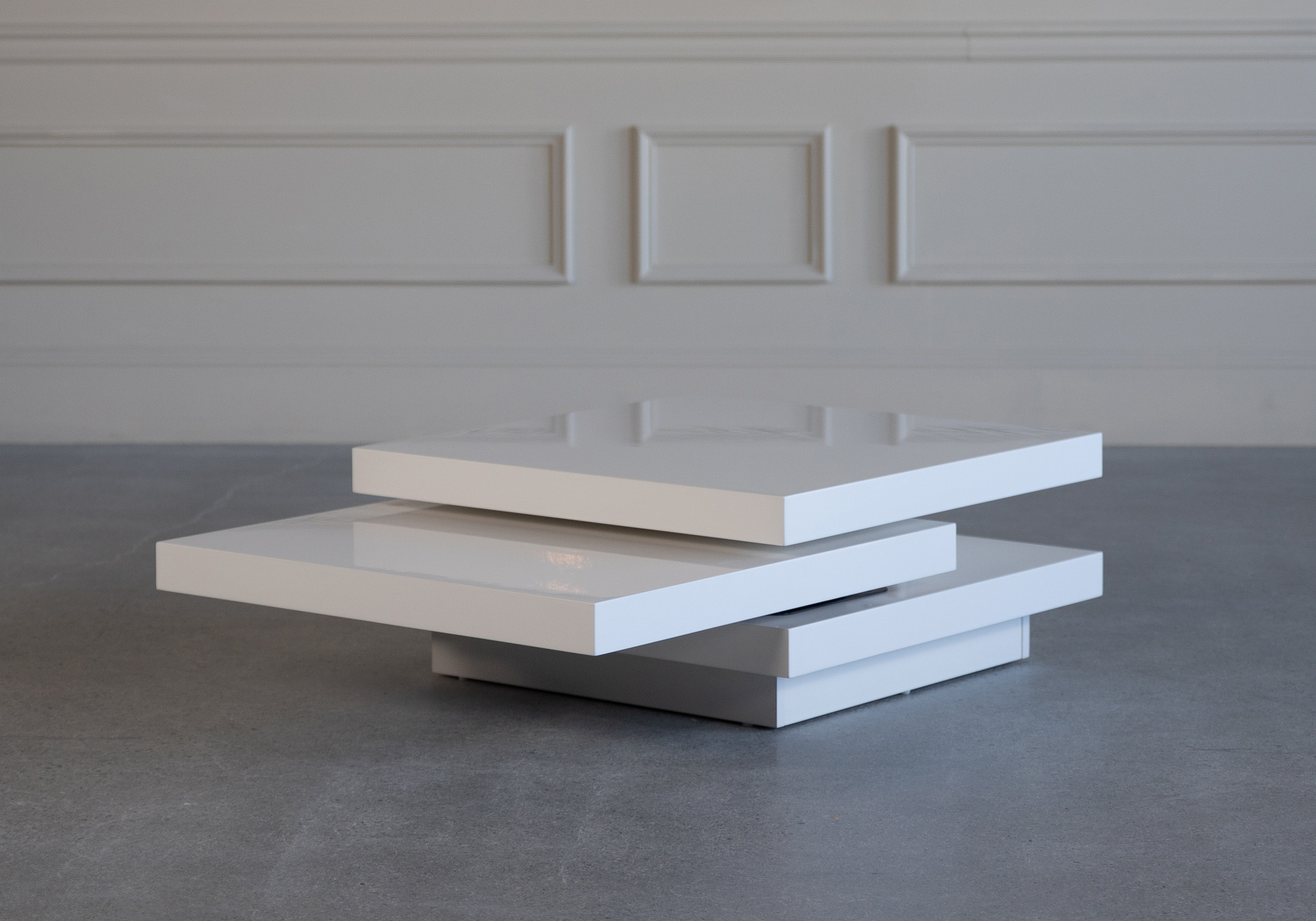 Camosun Coffee Table White Angle