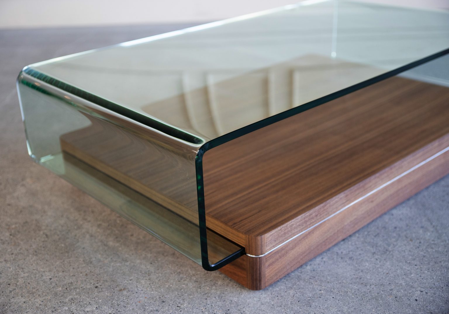 Lepage Walnut Coffee Table - Close Up
