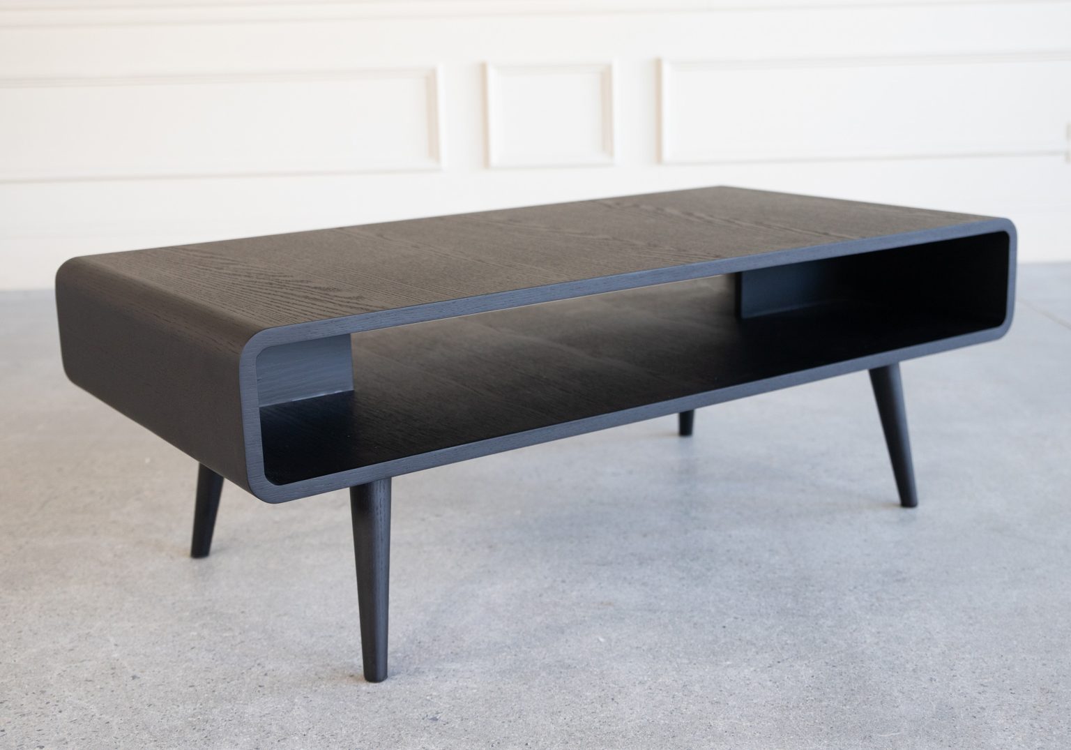 Newport Coffee Table Black Oak Detail 2