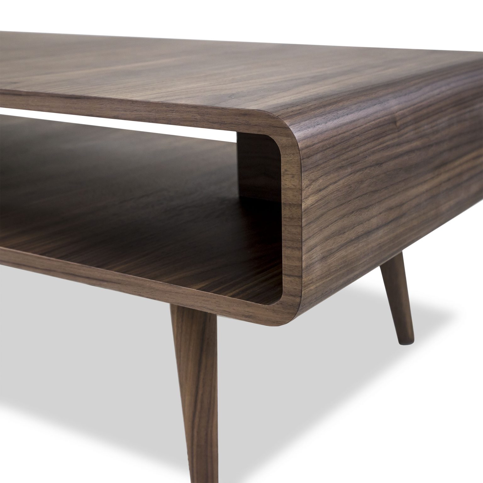Newport Coffee Table Walnut Close Up