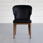 Blake Leather Dining Chair with Ash Wood Legs