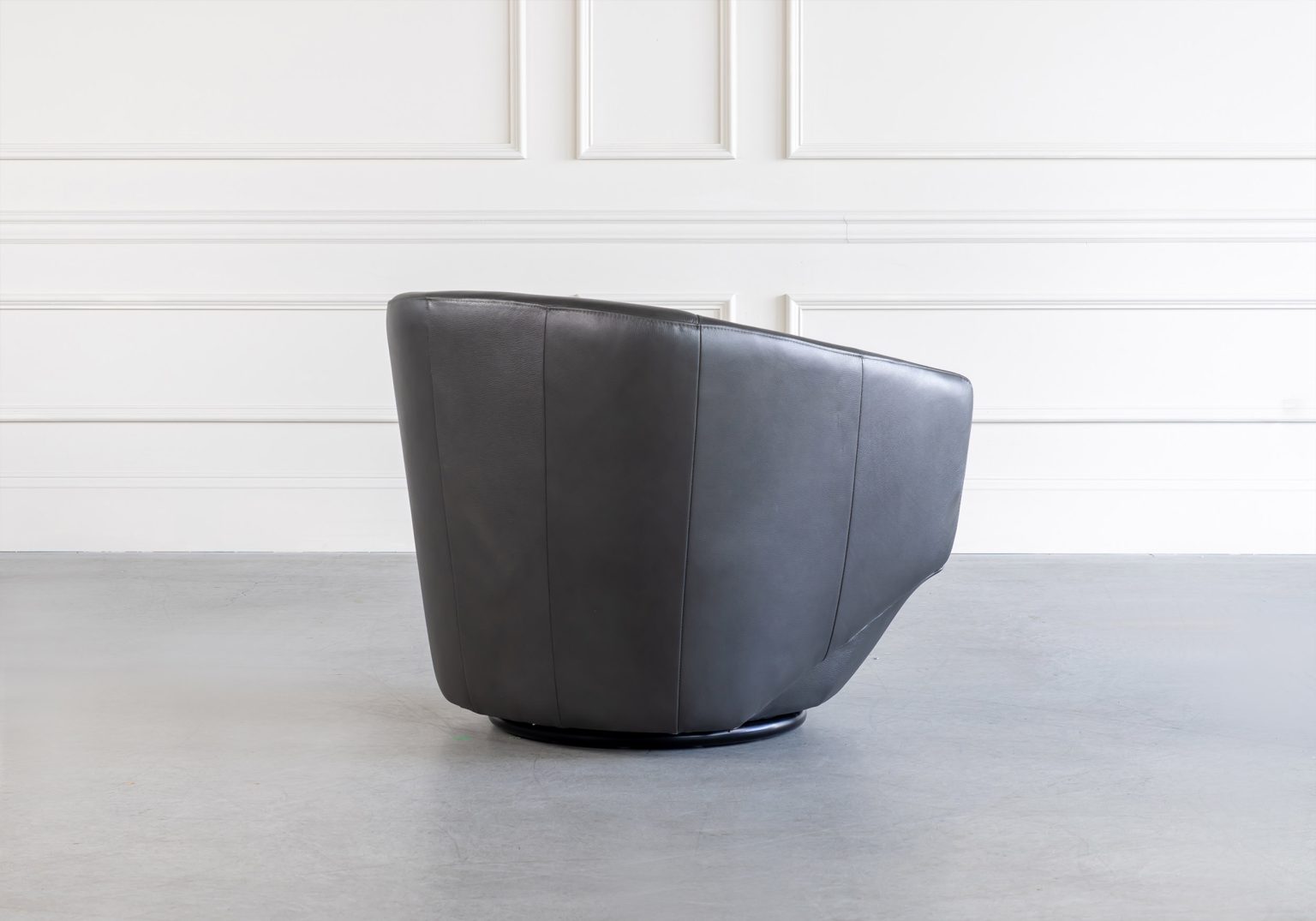 Geneva Chair Charcoal Back