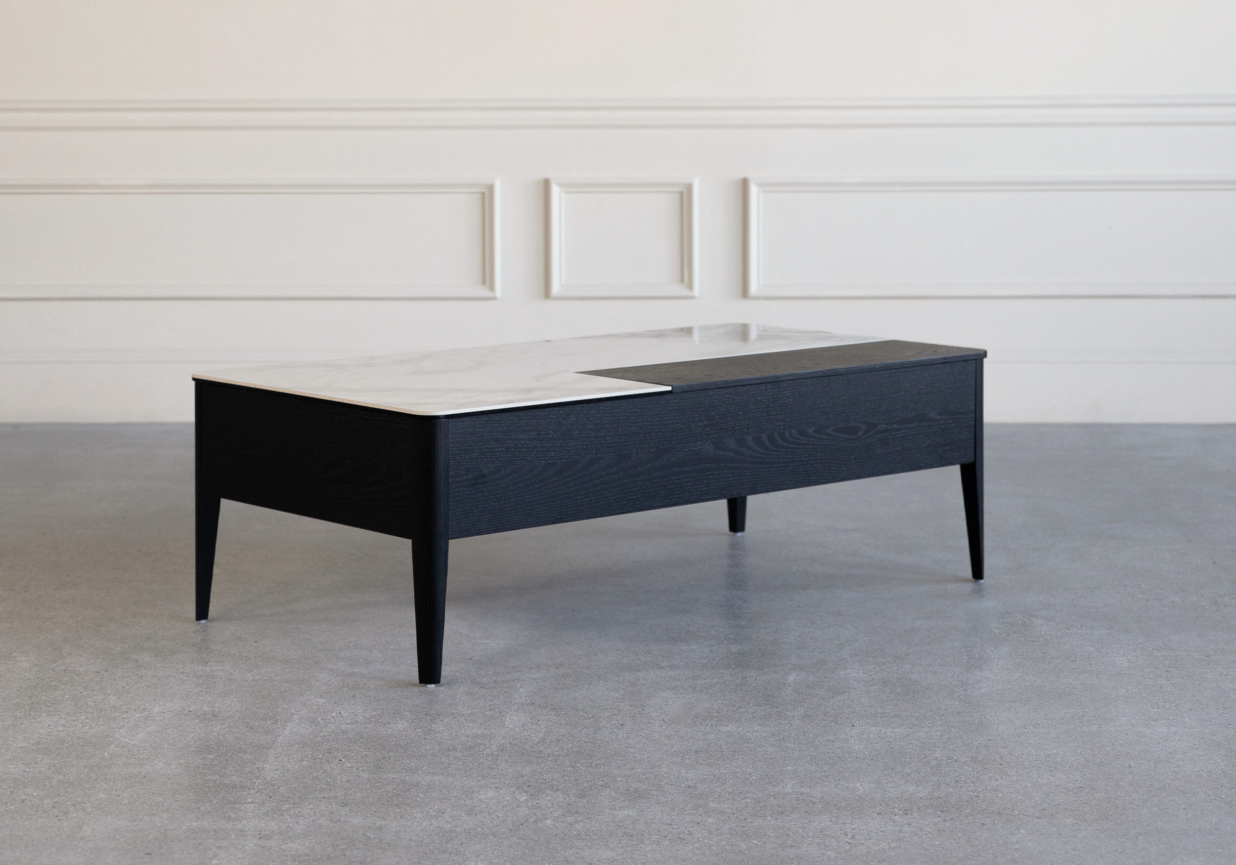 norman coffee table black angle