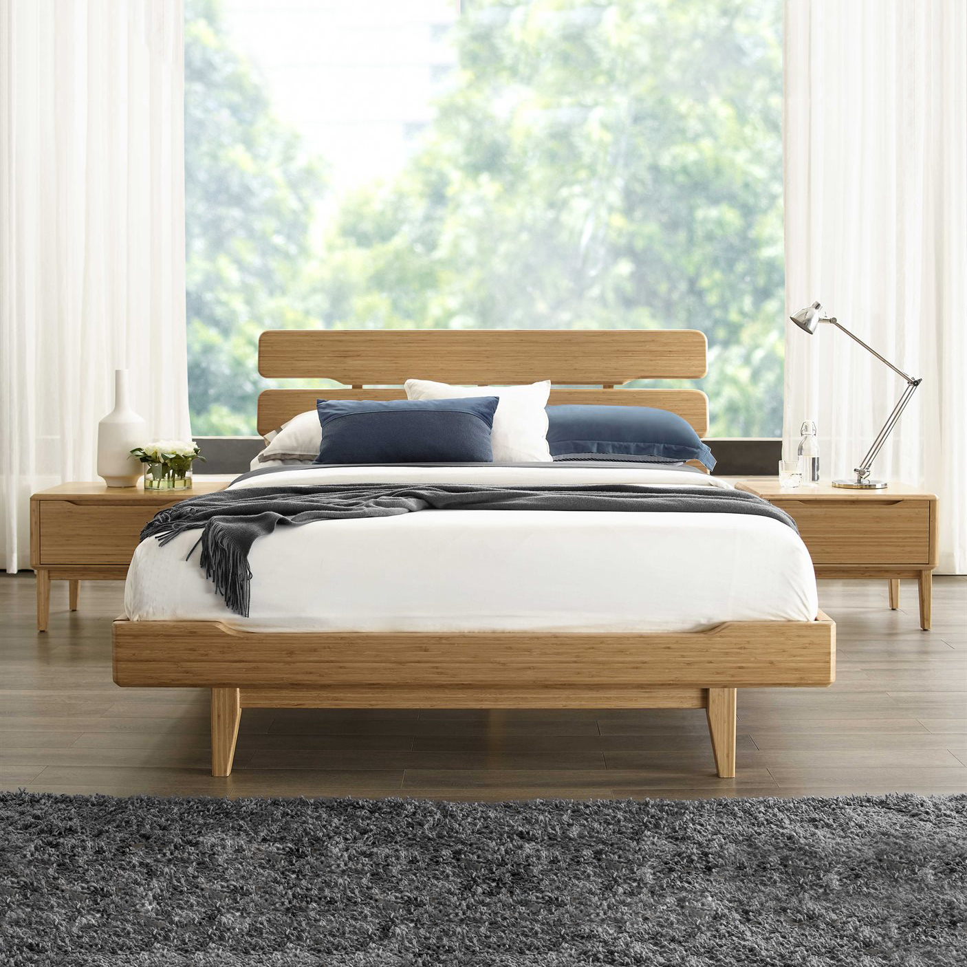 Greenington Currant Solid Bamboo Platform King Bed | ScanDesigns Furniture