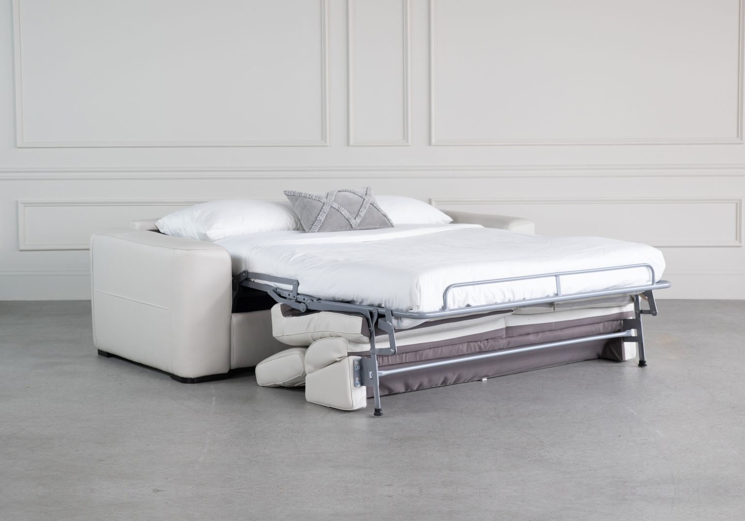 Dunbar Sofabed Frost Bed Open