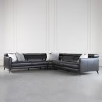 Marki Large Leather Sectional Sofa