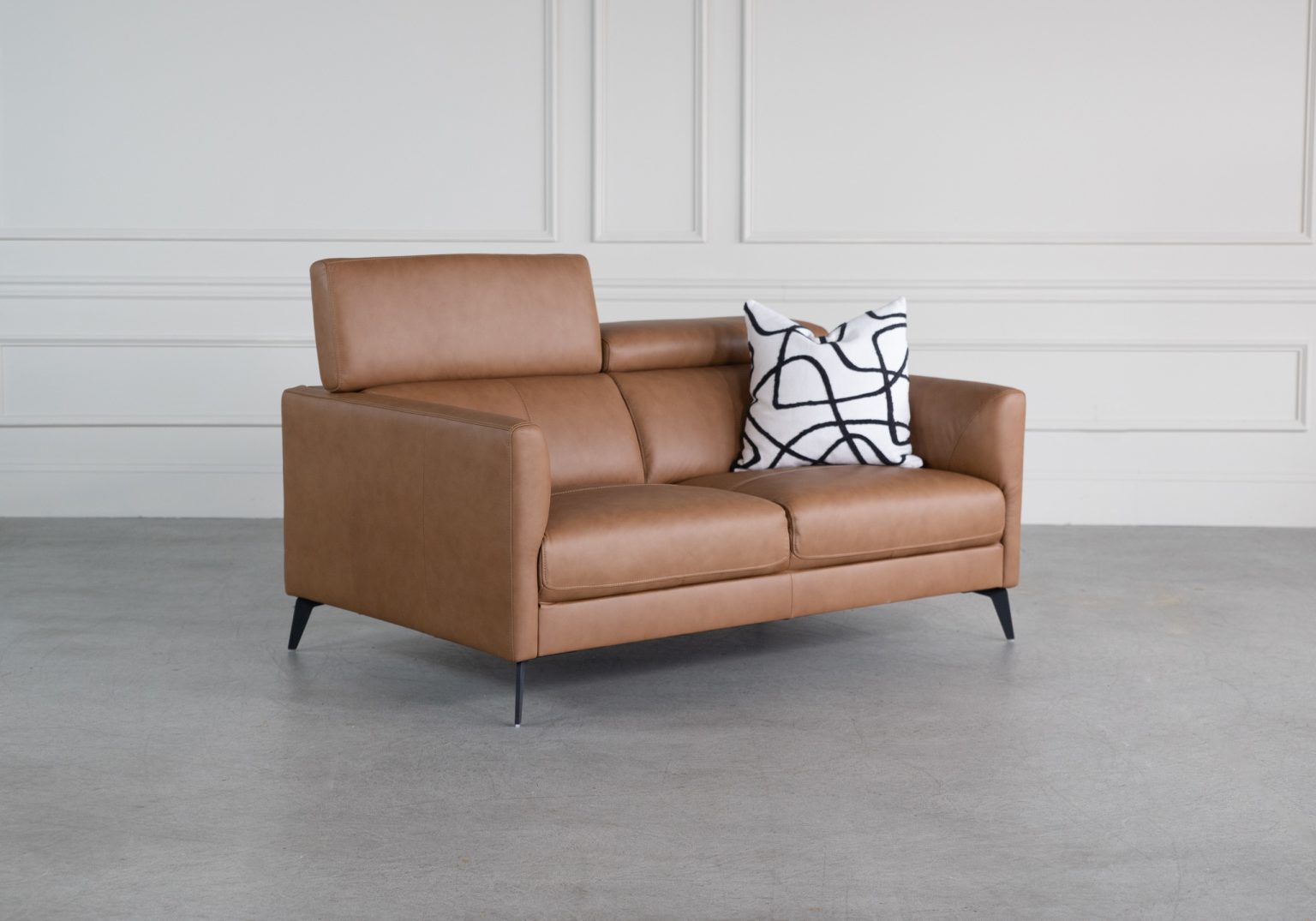 Marki Loveseat Butter Angle Headrest Up Style