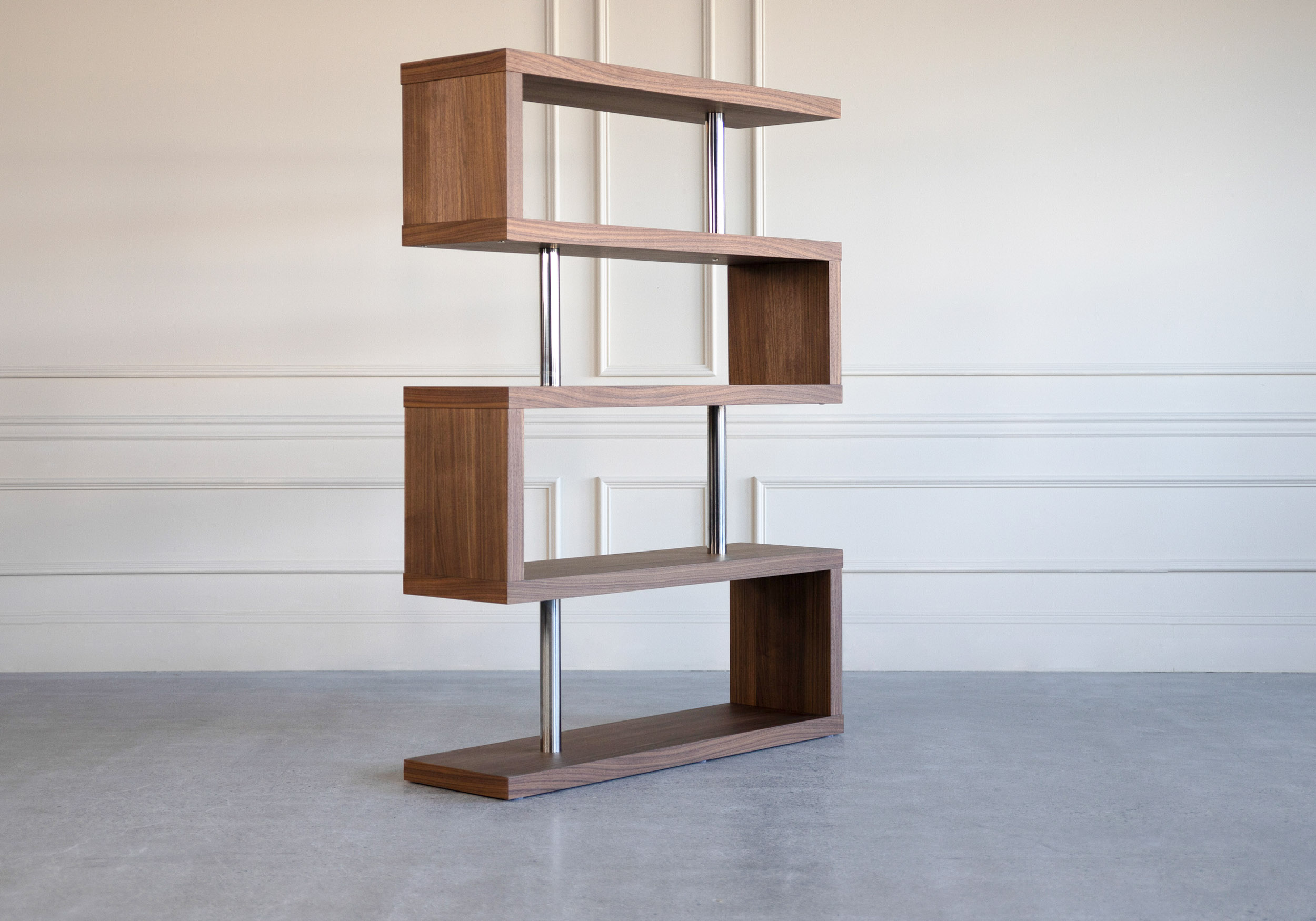 Hale Shelf Walnut - Angle