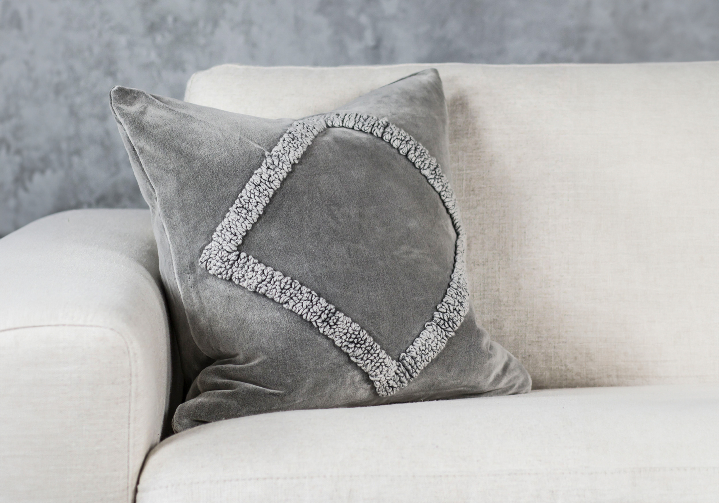 Angular Grey 20x20 Pillow