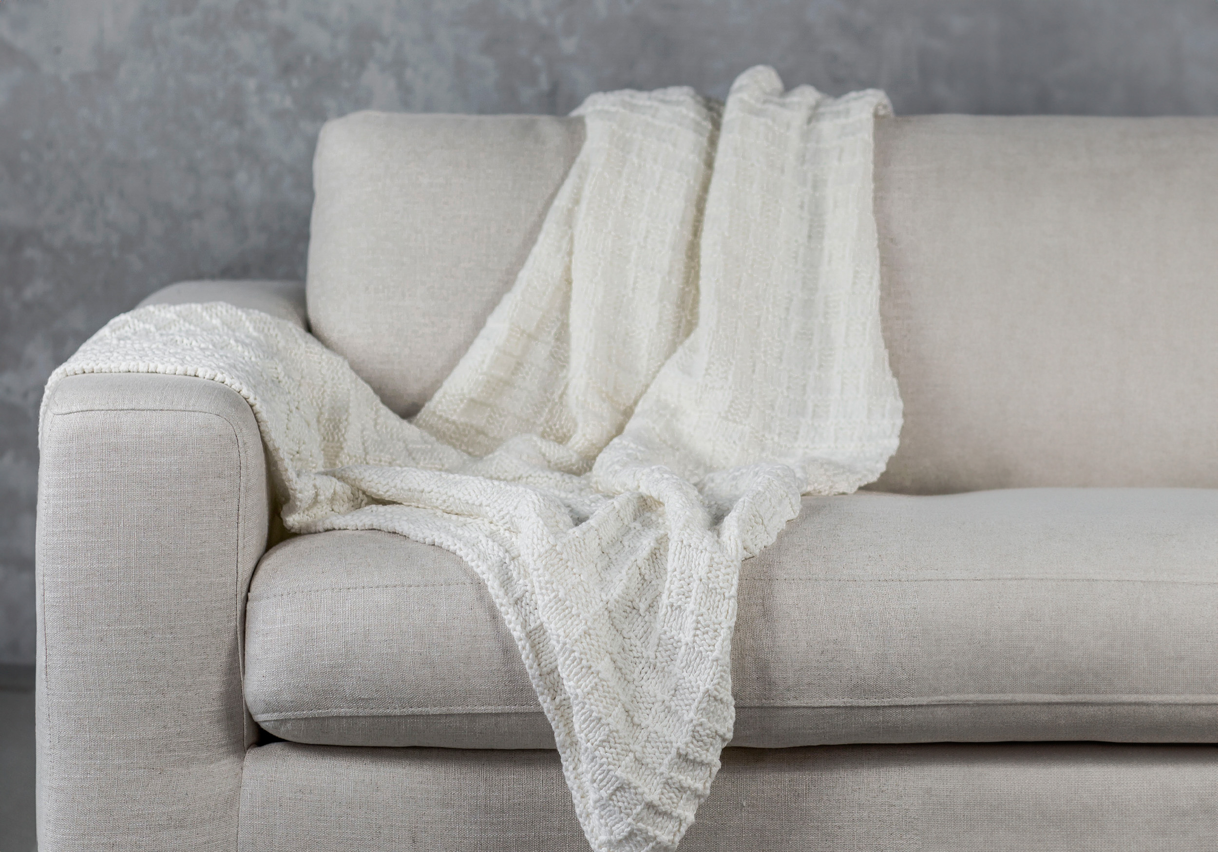 Basket Ivory Throw - Featured