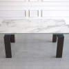 Potrero Dining Table White Ceramic Wenge Angle Top 1