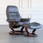 Stressless Sunrise Classic Swivel Leather Recliner