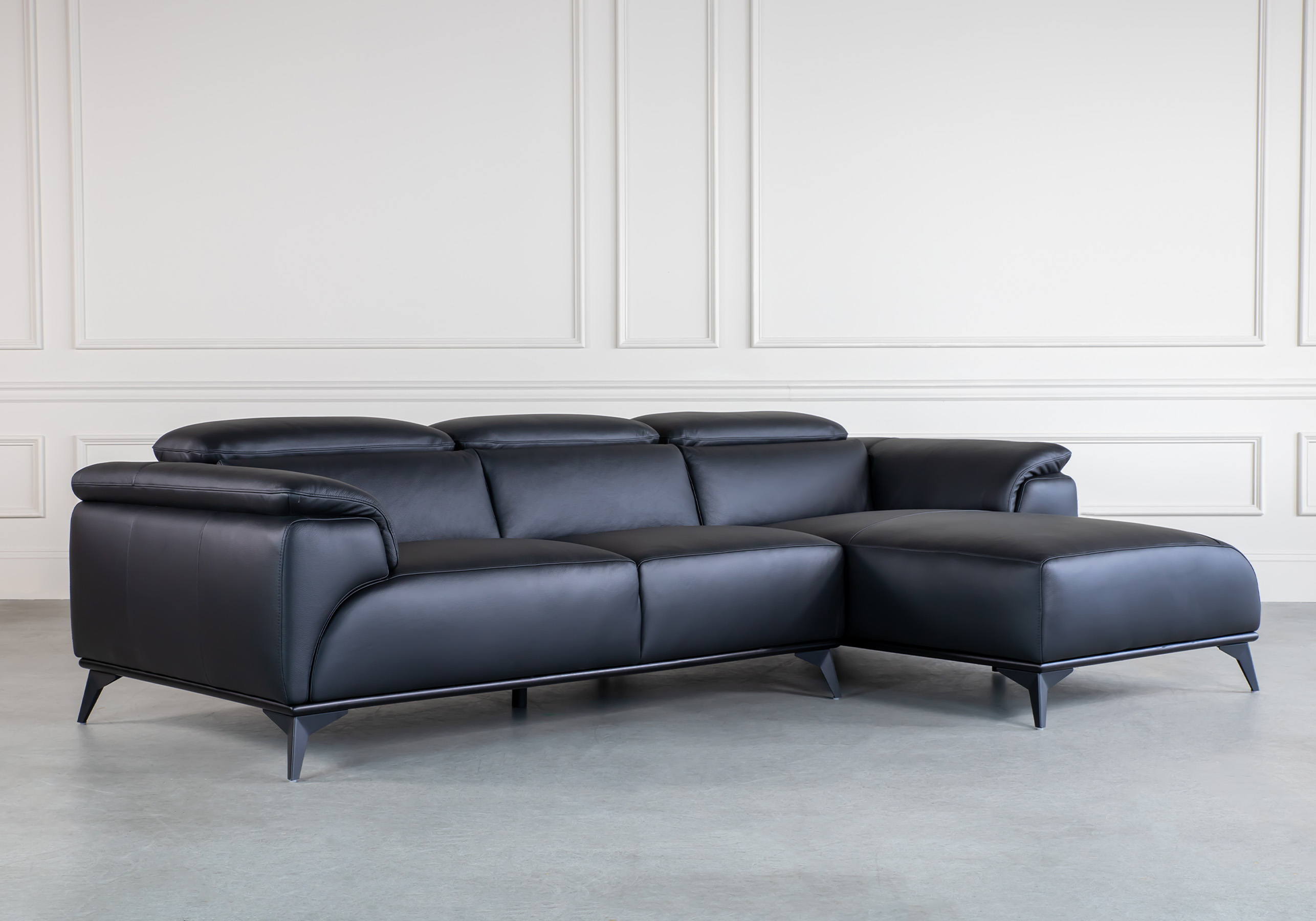 Baker Leather Sectional Sofa