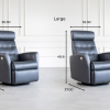 King Recliner Onyx Dimensions 1