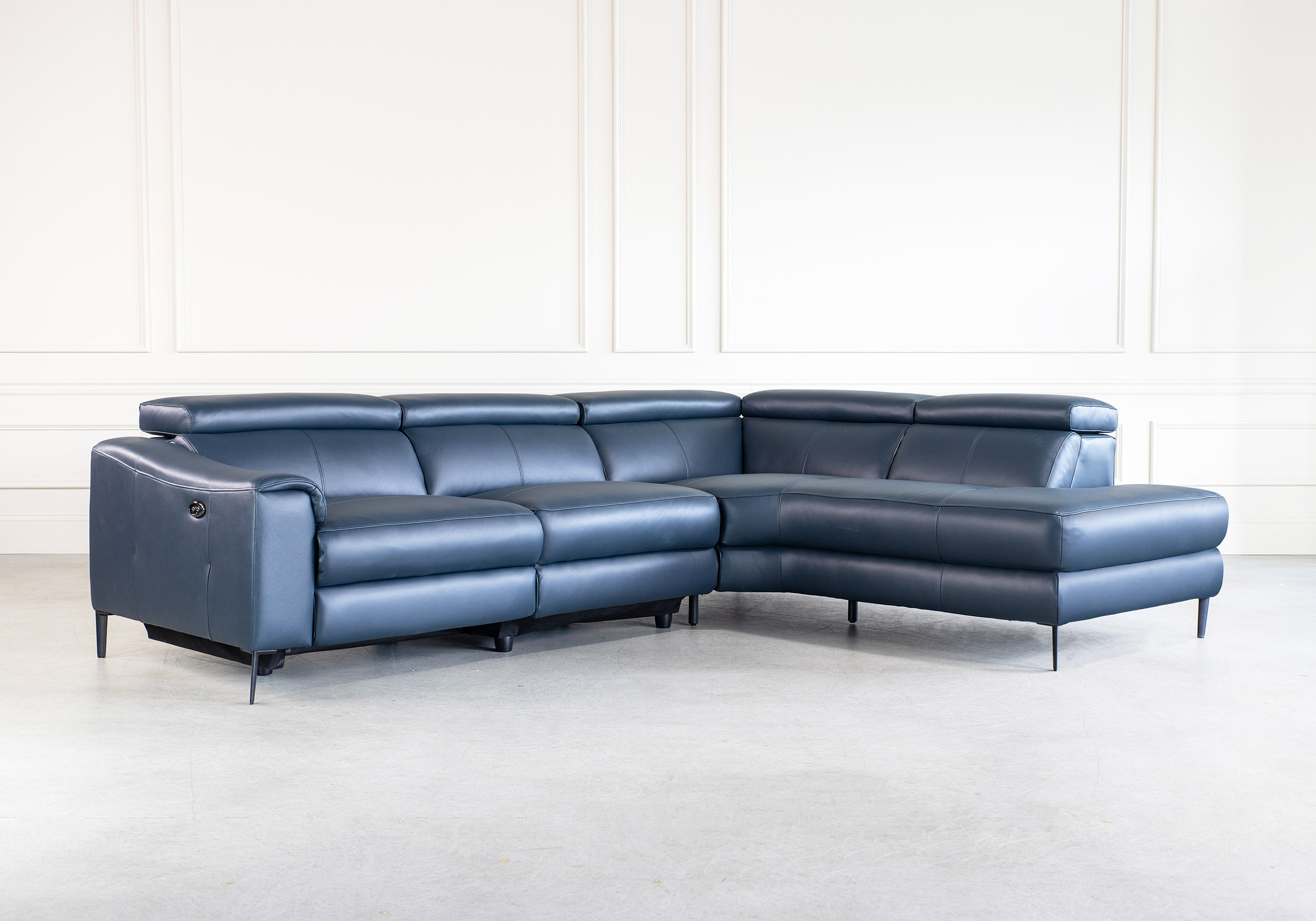 Barclay Leather Sectional Sofa