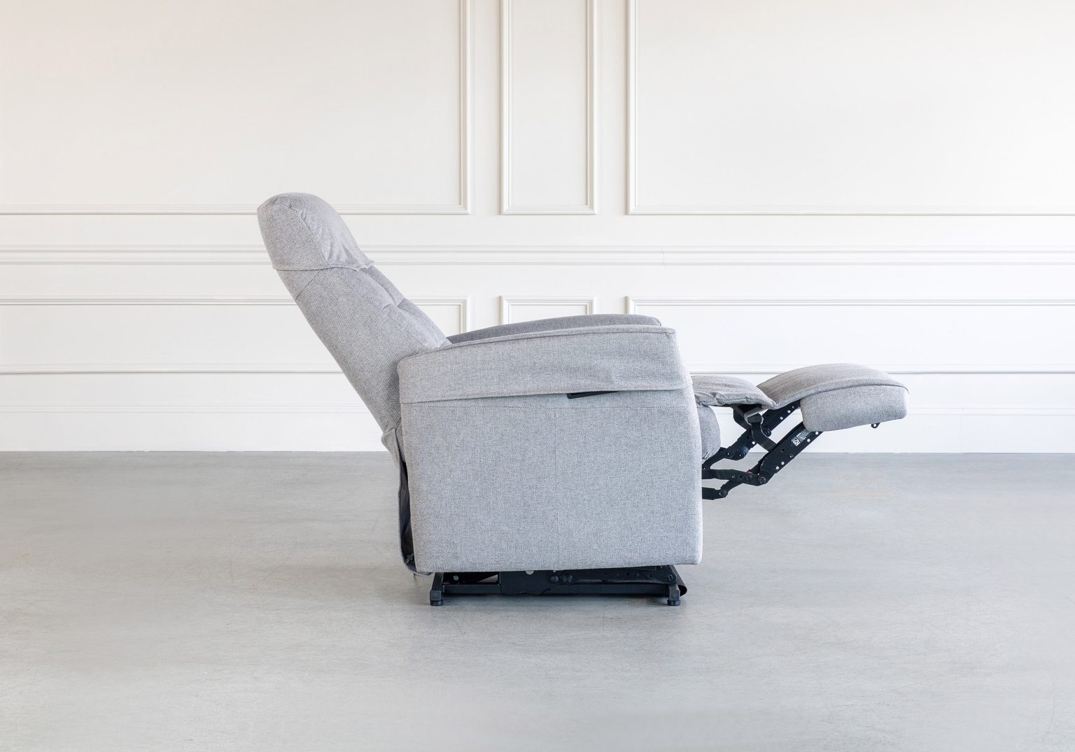 Queen Power Lift Recliner Ultra Nickel Full Recline