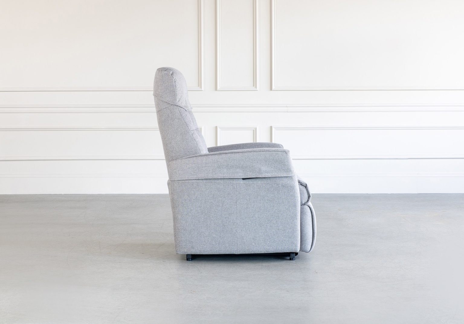 Queen Power Lift Recliner Ultra Nickel Side