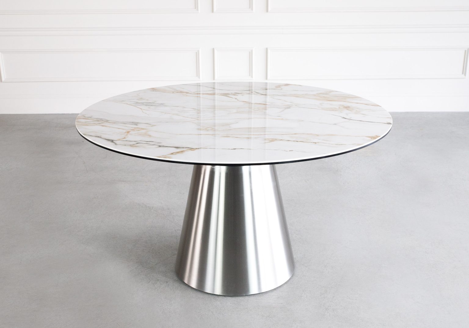 Randy Dining Table White Angle