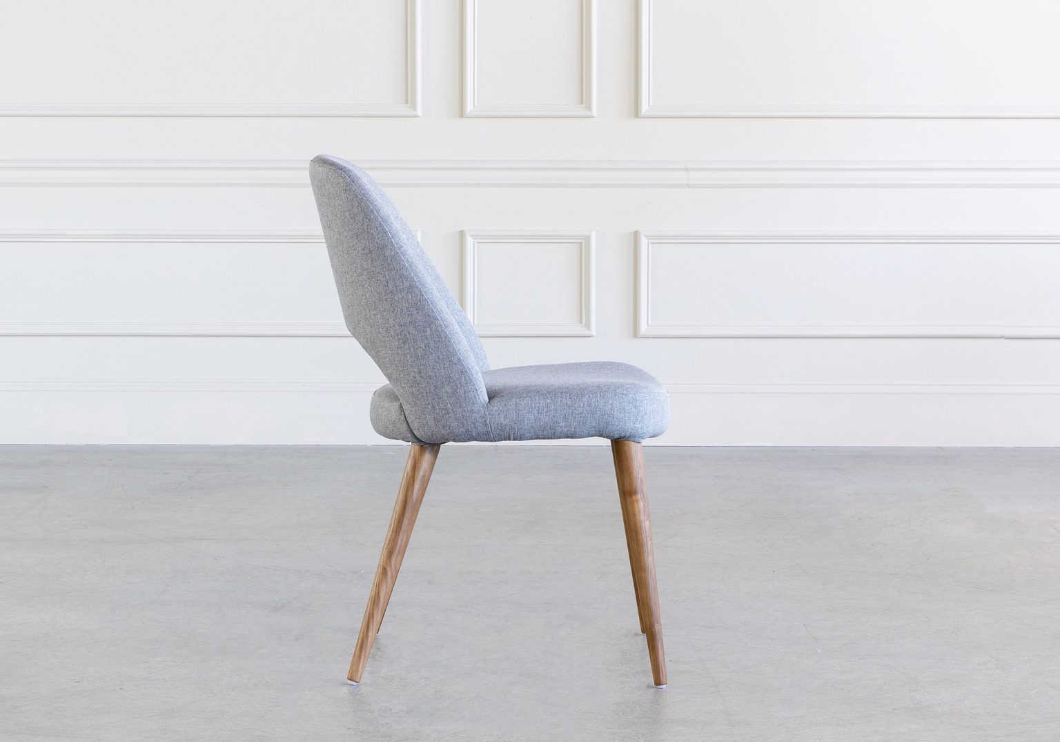Ryder Dining Chair Light Grey Side