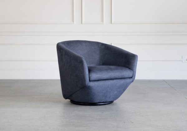 Geneva Leather Swivel Accent Chair
