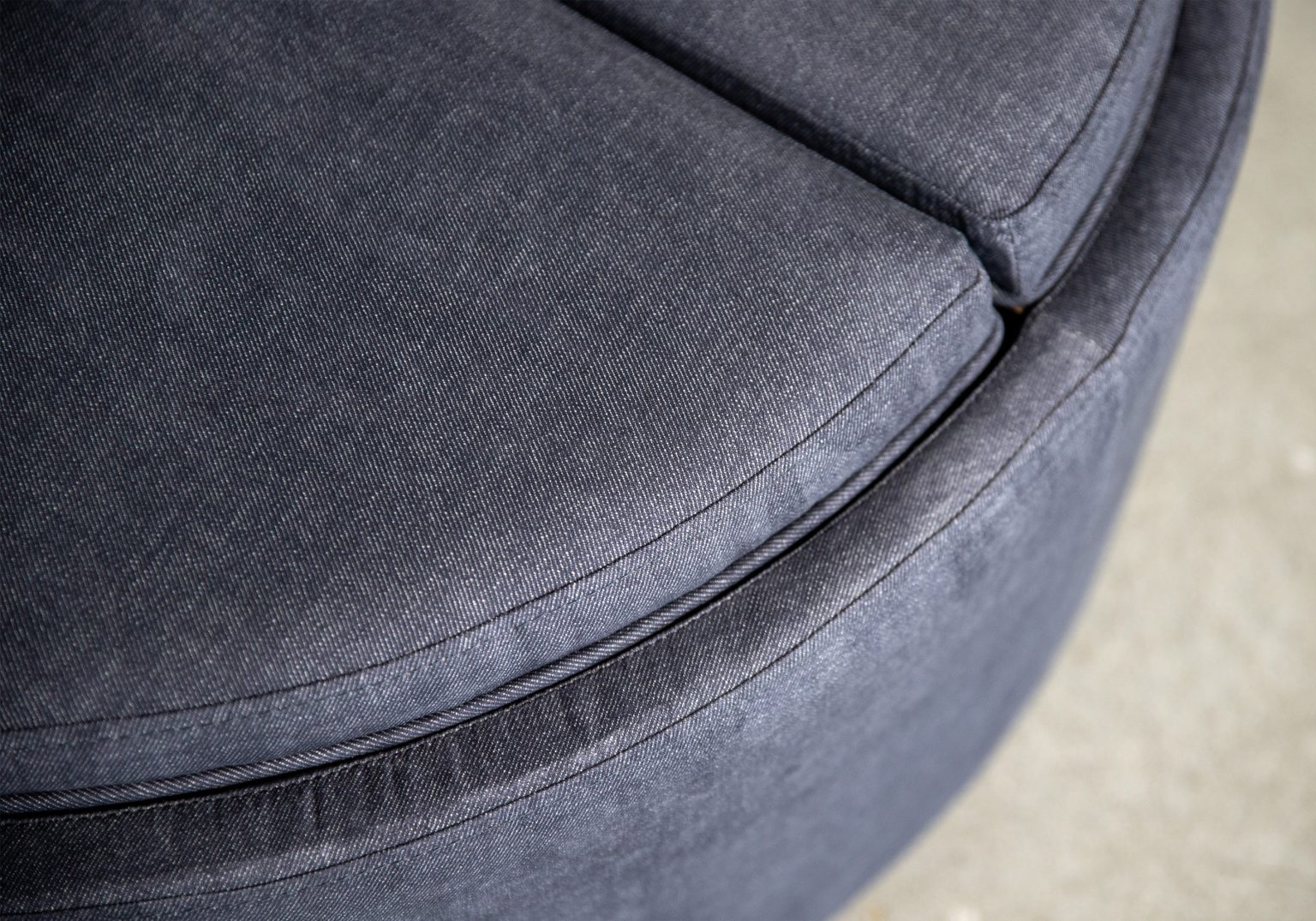 Miller Ottoman Denim Detail