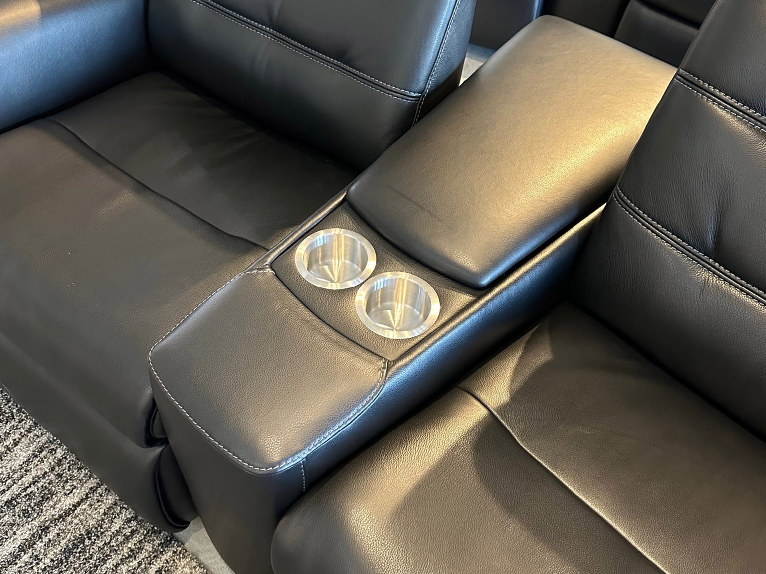 King Theatre Seating Cup Holder 2 Seater