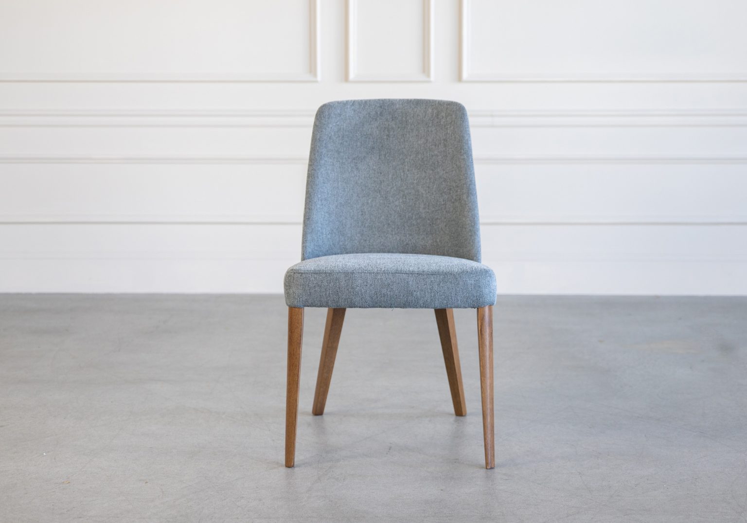 Pisa Dining Chair D Grey Walnut Front