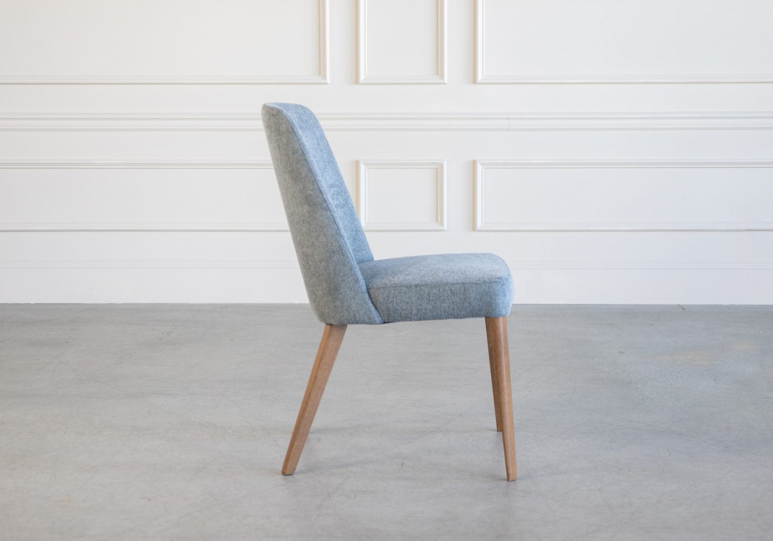 Pisa Dining Chair D Grey Walnut Side