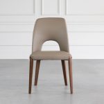 Trento Round Back Leather Dining Chair