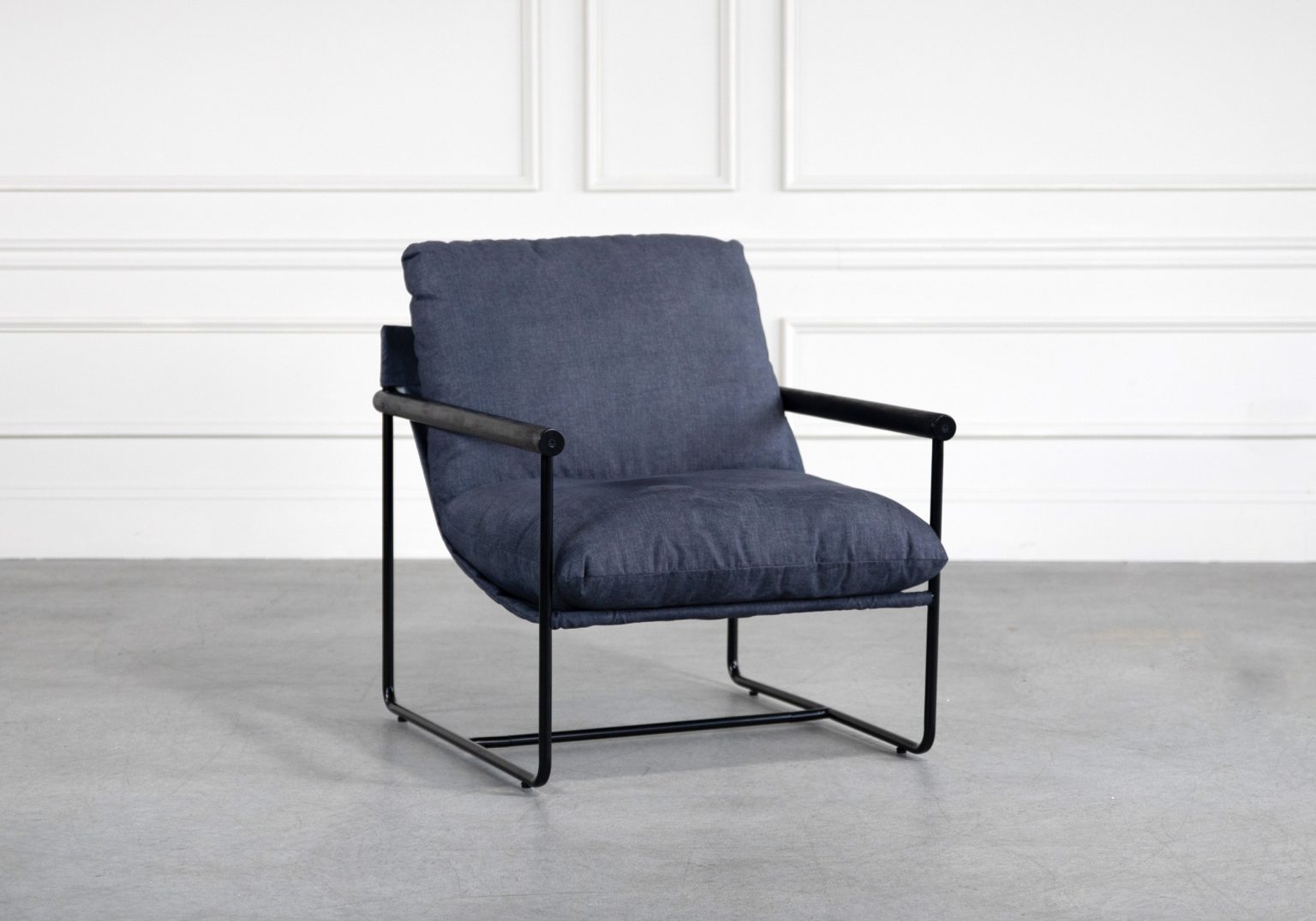 Amelia Chair Vintage Denim Angle