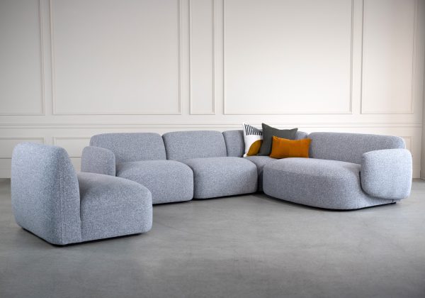 Frank Sectional in Grey, Options