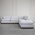 Tracy Grey Fabric Sectional Sofa