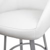 Wembley Swivel Stool Parchment Close Up