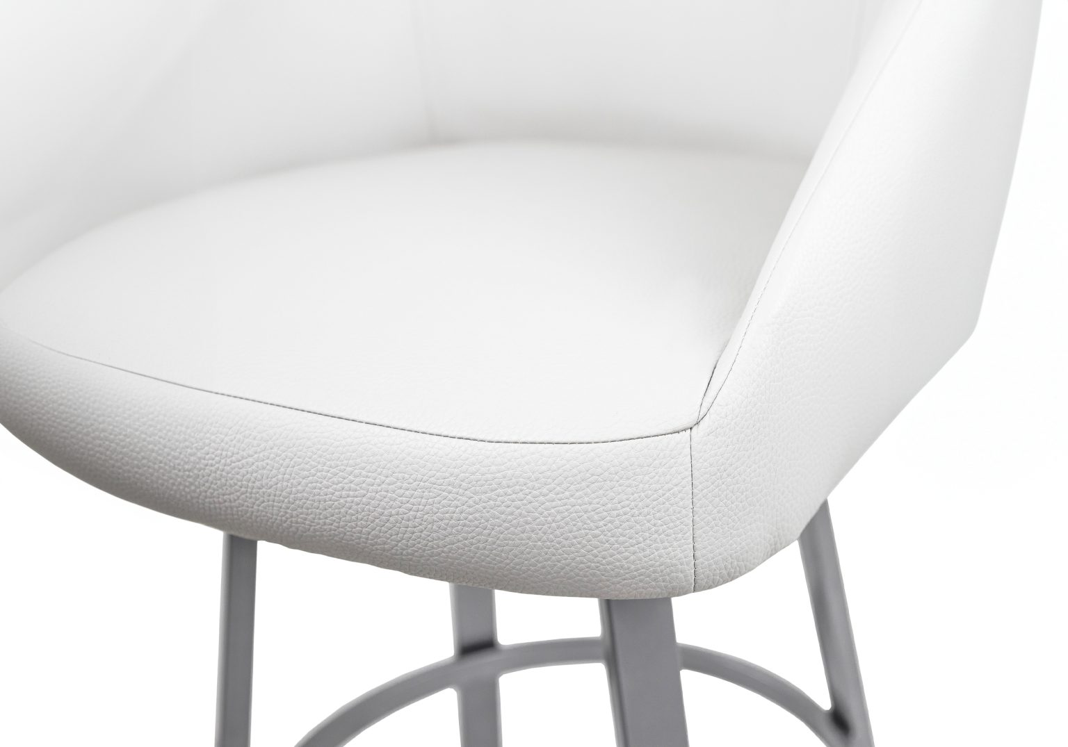 Wembley Swivel Stool Parchment Close Up