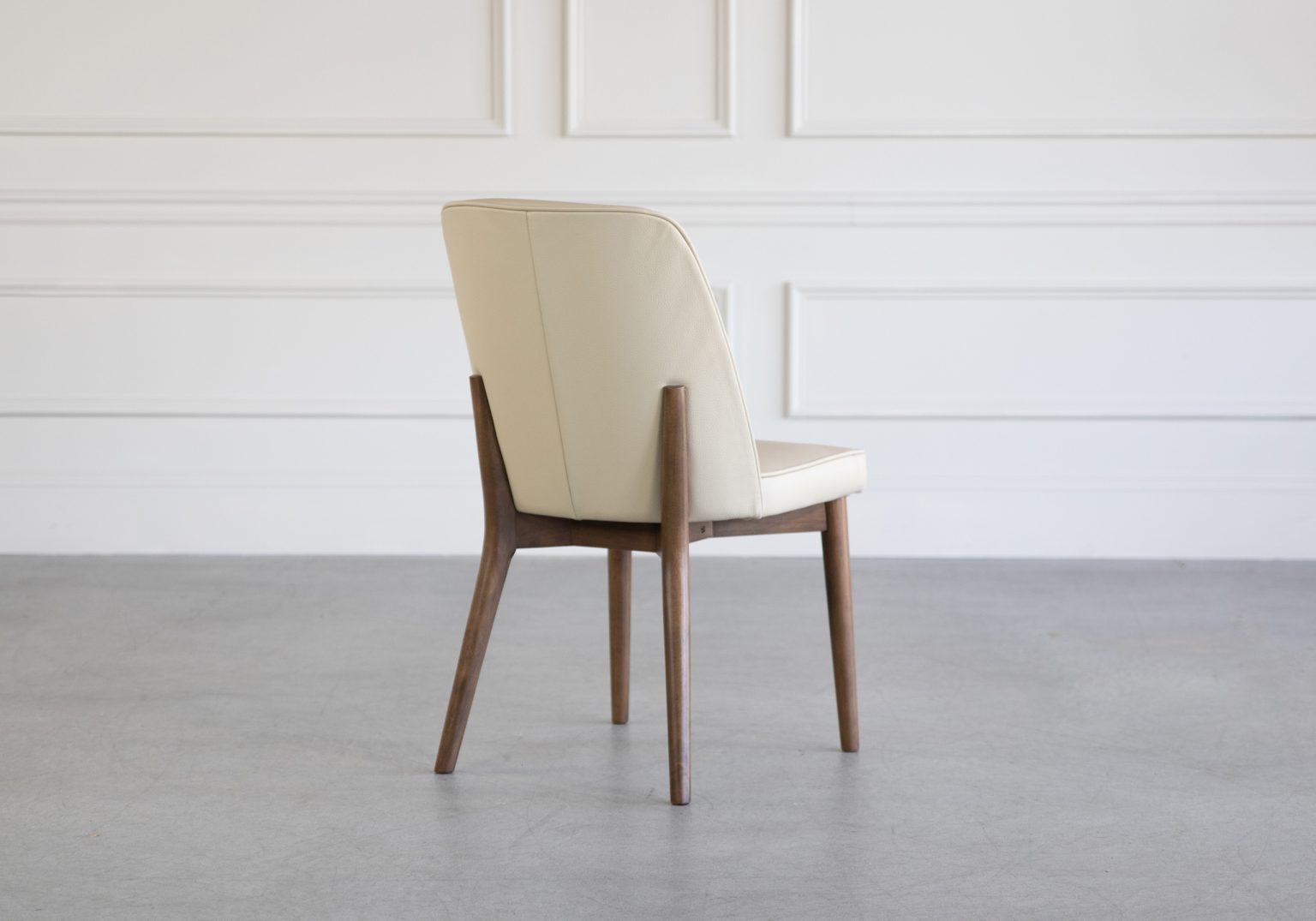 Isabel Chair Beige Leather Back
