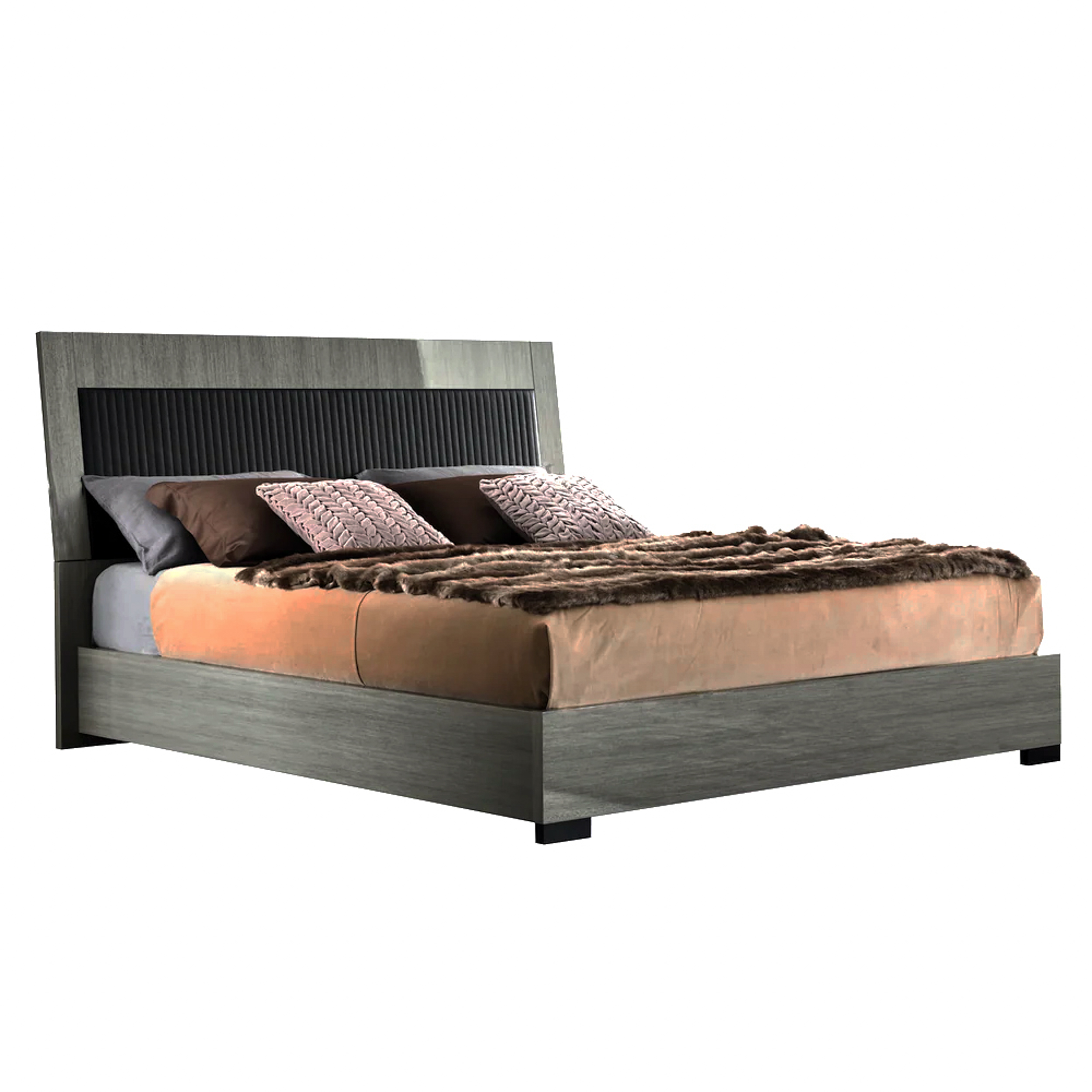 Novecento Italian Platform Queen Bed | ScanDesigns Furniture