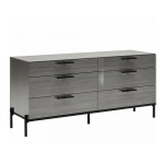 Novecento Italian 6-Drawer Double Dresser