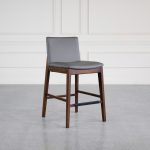 Arco Leather Counter Stool with Backrest
