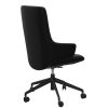 Mint Office Highback with Arms Paloma Balck Black Base Back