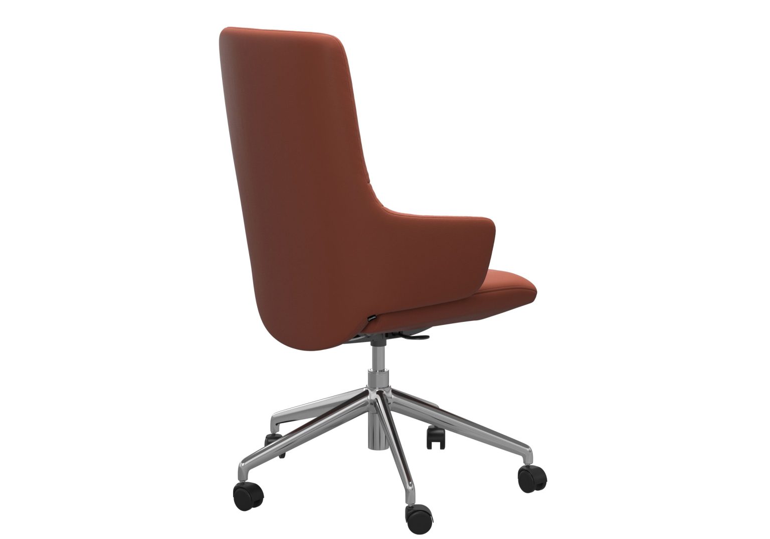 Mint Office Highback with Arms Paloma Henna Back