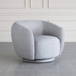 Cleo Fabric Swivel Accent Chair