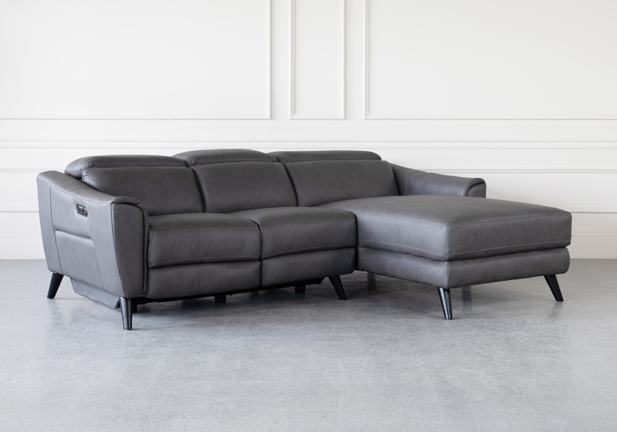 Valencia Leather Sectional Sofa