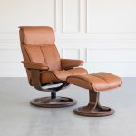 Captain Leather Recliner with Ottoman