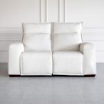 Rose Leather Loveseat