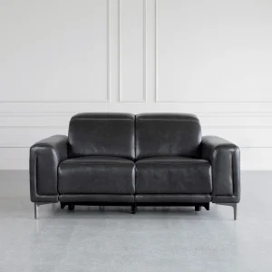 Cardero Carbon Leather Loveseat