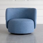 Wicklow Fabric Swivel Accent Chair