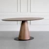 Enna Wood Dining Table - Angle