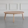 Mette Coffee Table in Oak - Angle