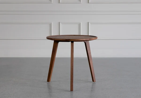 Mette Side Table in Walnut - Angle