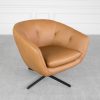 CardIff Oslo Antel Leather Swivel Chair